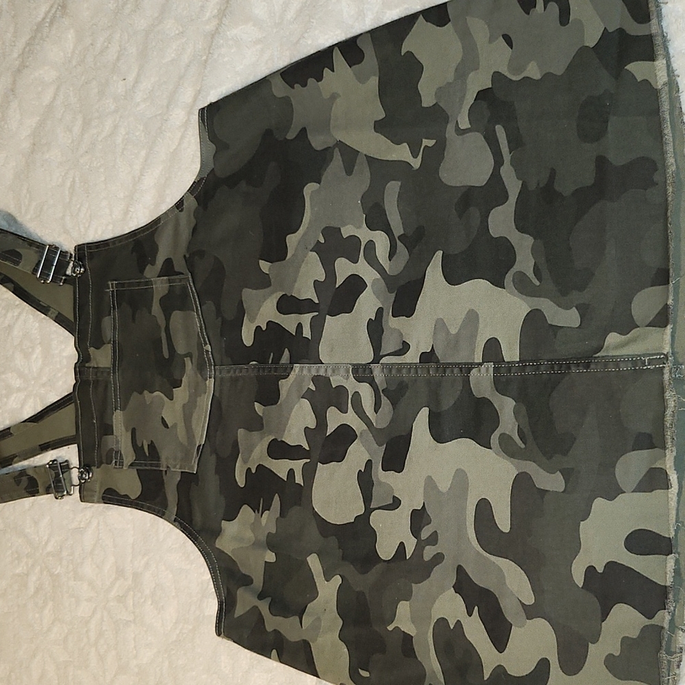 Camo overall dress
